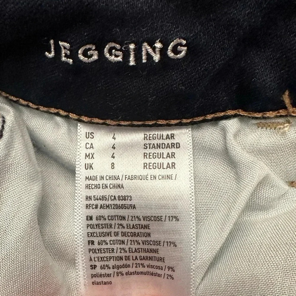 American Eagle Outfitters Size 4 Regular AEO Denim Jegging - Picture 9 of 9